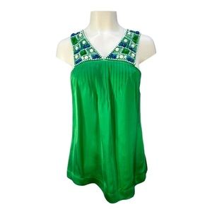 BCBGMaxazria
Green Beaded Silk Tank Blouse 💚💚 NEVER WORN😁